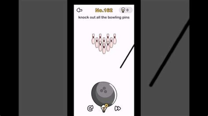 
Brain Out Level 162 Solution (Knock out all the bowling pins)