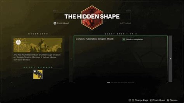 Destiny 2 The Hidden Shape Quest Steps