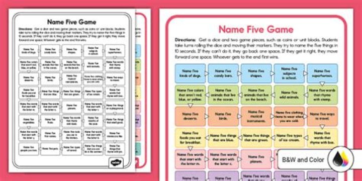 How to play Name 5 | Official Rules