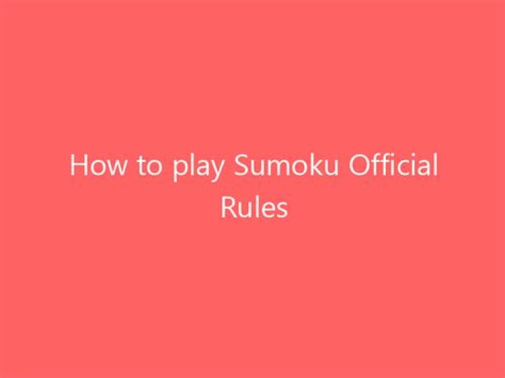 How to play Sumoku | Official Rules