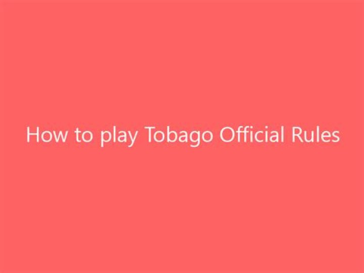 How to play Tobago | Official Rules
