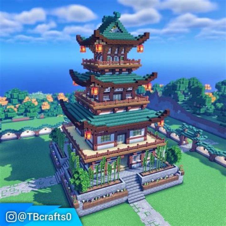 Japanese Building Style in Minecraft