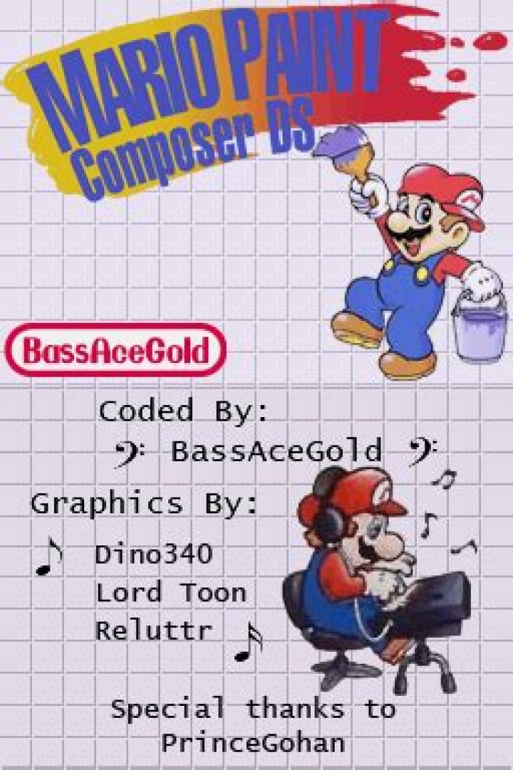 Mario Paint Composer DS - GameBrew