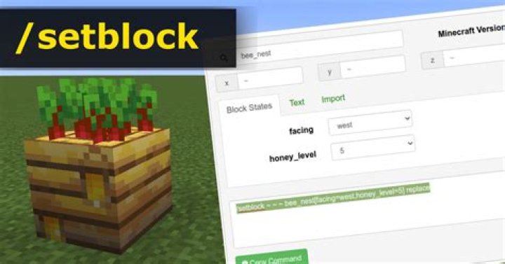 Minecraft : Setblock Command Generator : Gamer Geeks