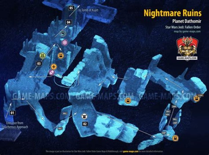 Nightmare Ruins Map, Dathomir for Star Wars Jedi Fallen Order