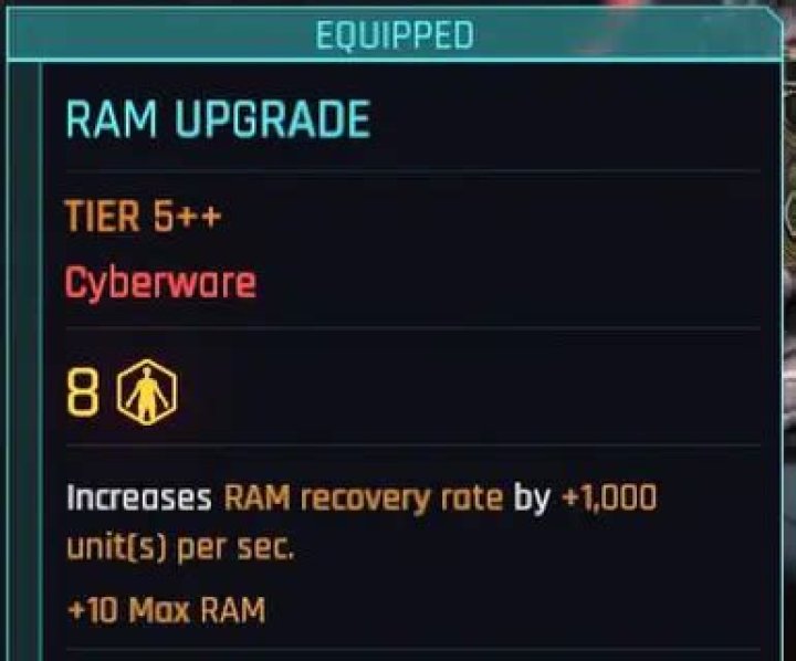 Ram Upgrade | Cyberpunk 2077 Cyberware