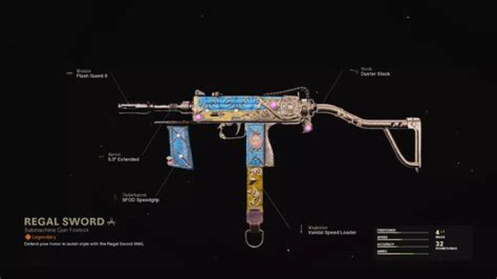 Regal Sword | COD Warzone and Black Ops Cold War Weapon Blueprint
