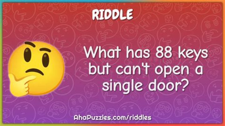 
What has 88 keys but can’t open a single door? [Riddle Answers]
