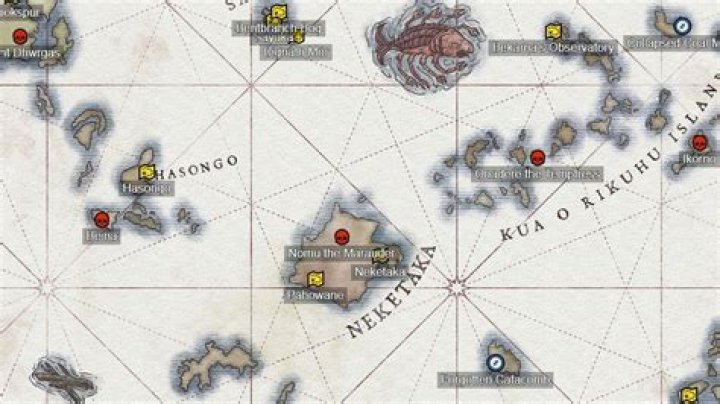 World Map, Pillars of Eternity II: Deadfire Map